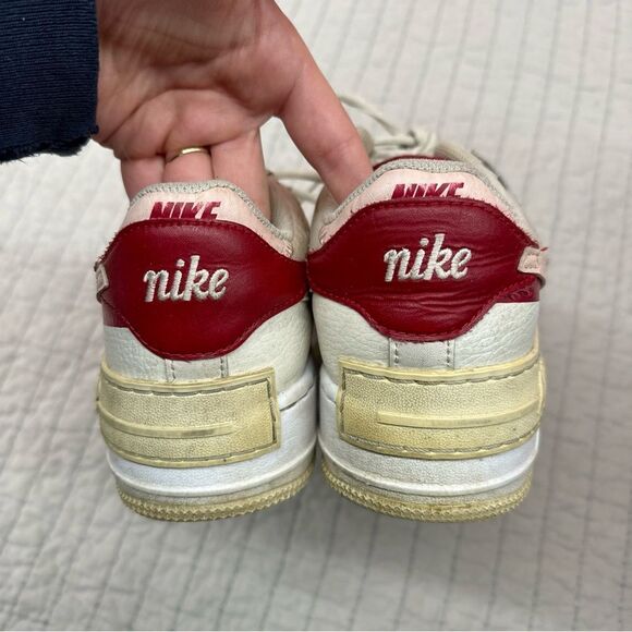 COPY - Nike Air Force Shadow Phantom Womens Size 9 White Pink Red Sneakers - Picture 2 of 7